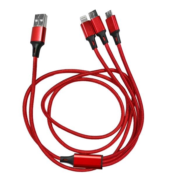 Taft Avenue 3 in 1 Nylon Braided Charging Cable - Taft Avenue 3 in 1 Nylon Braided Charging Cable - Image 6 of 15