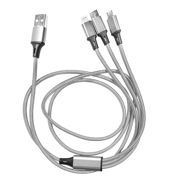 Taft Avenue 3 in 1 Nylon Braided Charging Cable - Taft Avenue 3 in 1 Nylon Braided Charging Cable - Image 7 of 15