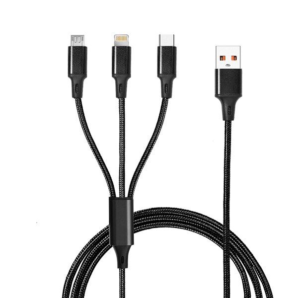 Taft Avenue 3 in 1 Nylon Braided Charging Cable - Taft Avenue 3 in 1 Nylon Braided Charging Cable - Image 8 of 15