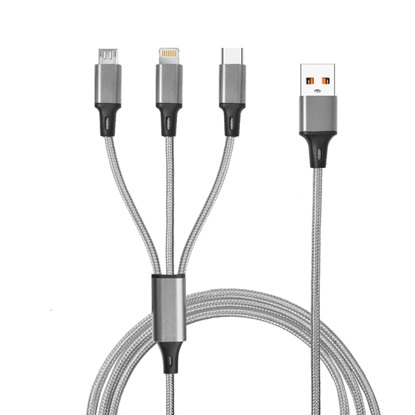 Taft Avenue 3 in 1 Nylon Braided Charging Cable - Taft Avenue 3 in 1 Nylon Braided Charging Cable - Image 11 of 15