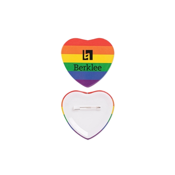 Pride Heart Shaped Button - Pride Heart Shaped Button - Image 0 of 0