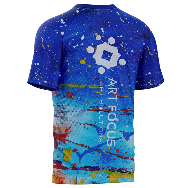 Youth 180 GSM Cotton Feel Sublimation Short Sleeve T-Shirt - Youth 180 GSM Cotton Feel Sublimation Short Sleeve T-Shirt - Image 1 of 3