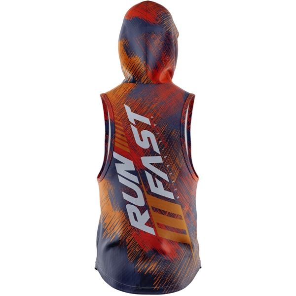 Unisex 180G Cotton Feel Jersey Knit Soft Sleeveless Hoodie - Unisex 180G Cotton Feel Jersey Knit Soft Sleeveless Hoodie - Image 1 of 5