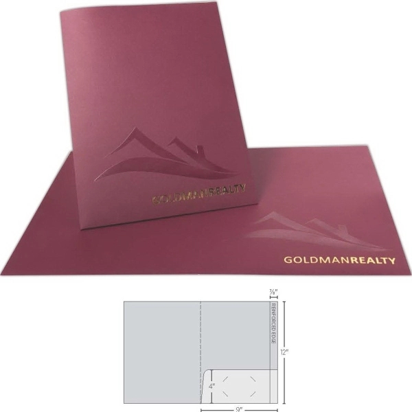 Standard Presentation Folder - 1 Pocket/1 Reinforced Edge - Standard Presentation Folder - 1 Pocket/1 Reinforced Edge - Image 1 of 1