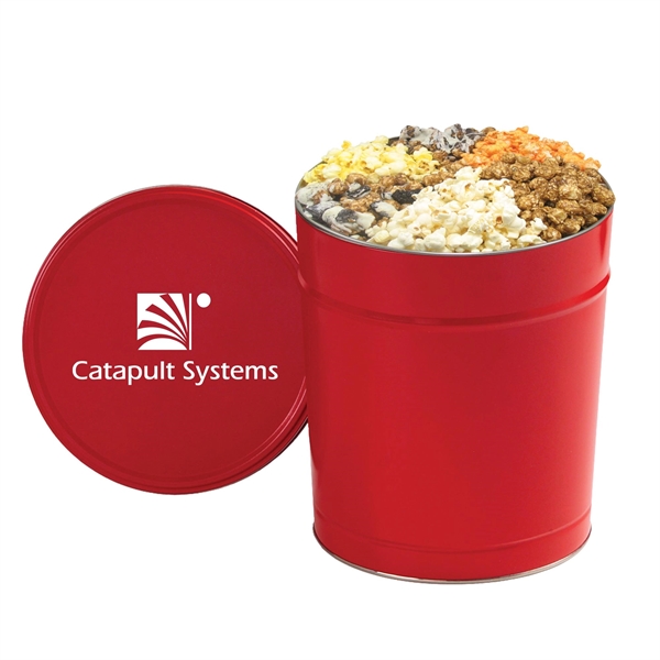 6 Way Deluxe Popcorn Sampler / 3.5 Gallon Tin - 6 Way Deluxe Popcorn Sampler / 3.5 Gallon Tin - Image 2 of 5