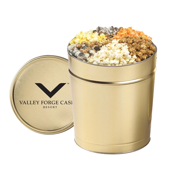 6 Way Deluxe Popcorn Sampler / 3.5 Gallon Tin - 6 Way Deluxe Popcorn Sampler / 3.5 Gallon Tin - Image 4 of 5