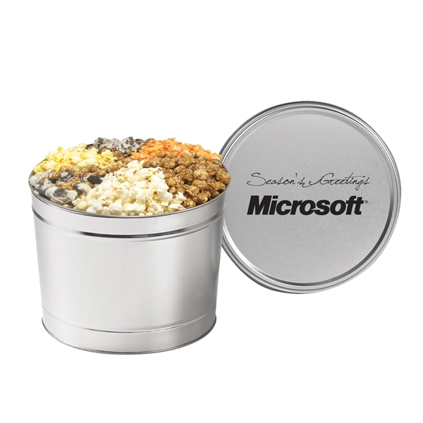 6 Way Deluxe Popcorn Sampler / 2 Gallon Tin - 6 Way Deluxe Popcorn Sampler / 2 Gallon Tin - Image 2 of 5