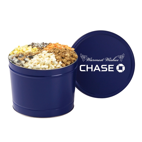 6 Way Deluxe Popcorn Sampler / 2 Gallon Tin - 6 Way Deluxe Popcorn Sampler / 2 Gallon Tin - Image 3 of 5