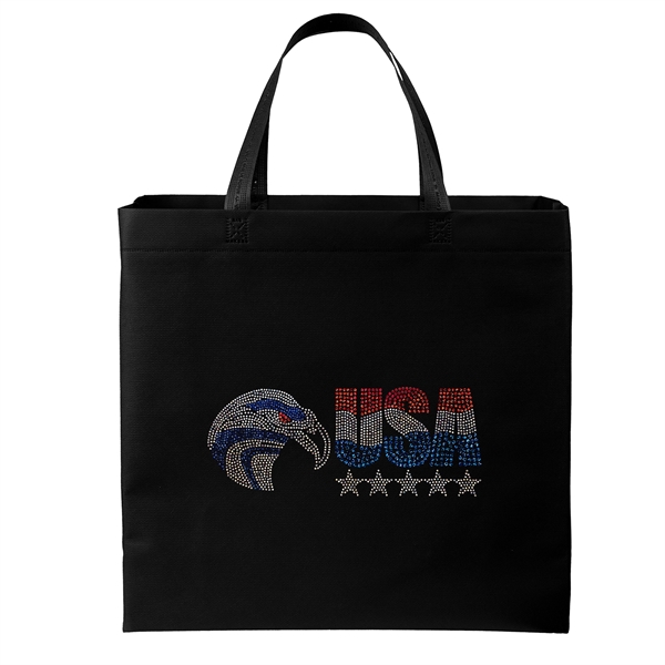 Patriot™- USA Made Non-Woven Tote - Sparkle - Patriot™- USA Made Non-Woven Tote - Sparkle - Image 1 of 25