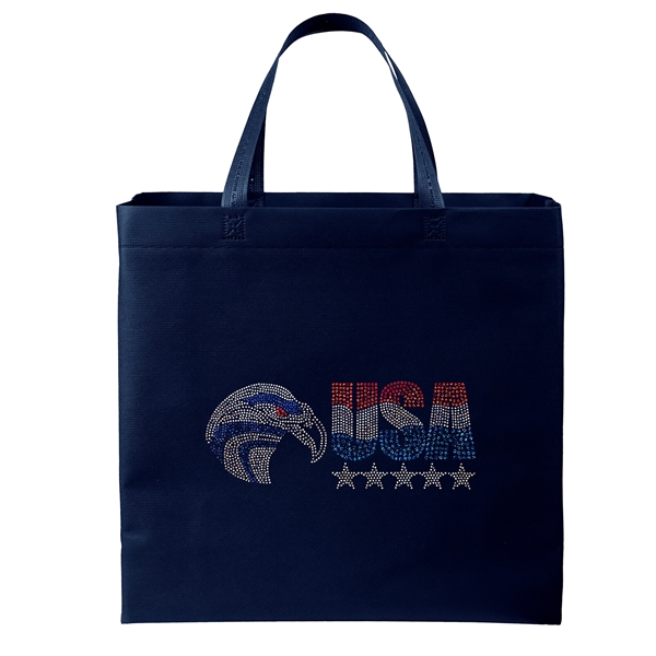 Patriot™- USA Made Non-Woven Tote - Sparkle - Patriot™- USA Made Non-Woven Tote - Sparkle - Image 4 of 25