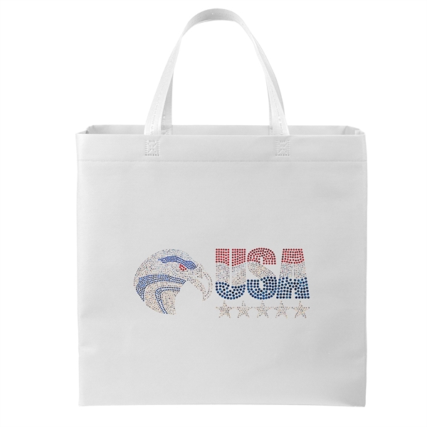 Patriot™- USA Made Non-Woven Tote - Sparkle - Patriot™- USA Made Non-Woven Tote - Sparkle - Image 11 of 25