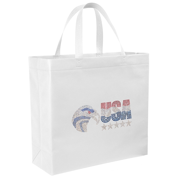 Patriot™- USA Made Non-Woven Tote - Sparkle - Patriot™- USA Made Non-Woven Tote - Sparkle - Image 12 of 25