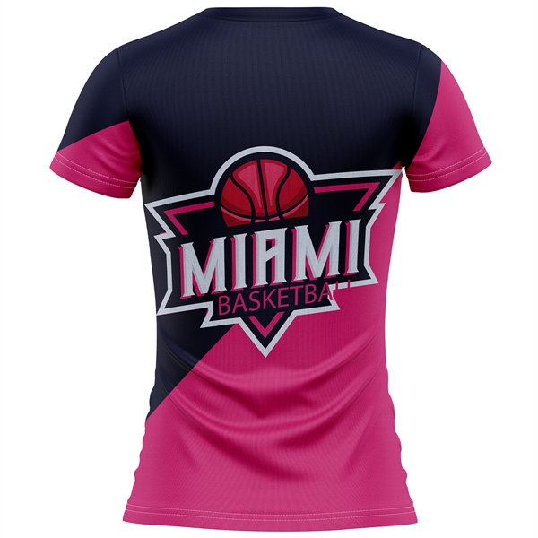 Women's 180 GSM Jersey Knit Cotton Feel V-Neck T-Shirt - Women's 180 GSM Jersey Knit Cotton Feel V-Neck T-Shirt - Image 1 of 3