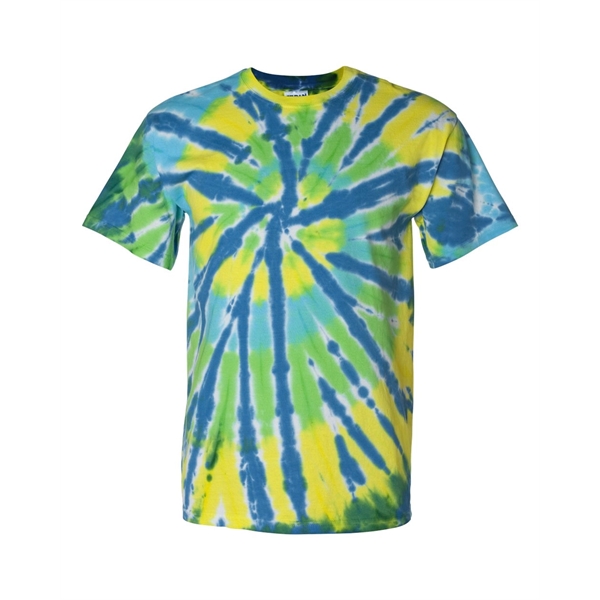 Dyenomite Multi-Color Cut-Spiral Tie-Dyed T-Shirt - Dyenomite Multi-Color Cut-Spiral Tie-Dyed T-Shirt - Image 4 of 6