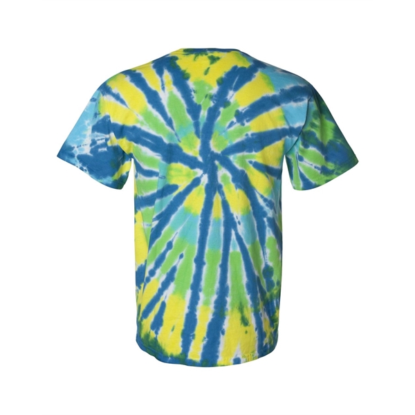 Dyenomite Multi-Color Cut-Spiral Tie-Dyed T-Shirt - Dyenomite Multi-Color Cut-Spiral Tie-Dyed T-Shirt - Image 6 of 6