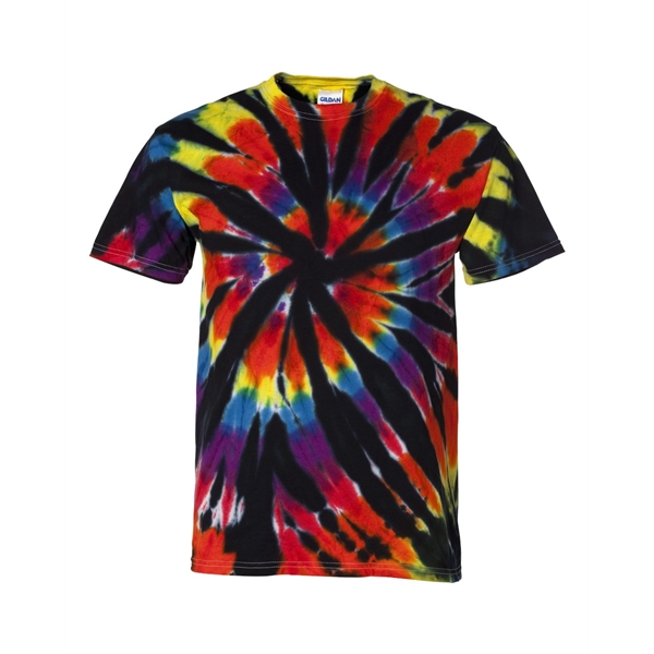 Dyenomite Rainbow Cut-Spiral Tie-Dyed T-Shirt - Dyenomite Rainbow Cut-Spiral Tie-Dyed T-Shirt - Image 2 of 12