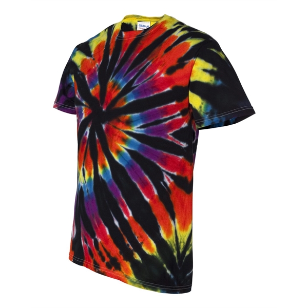Dyenomite Rainbow Cut-Spiral Tie-Dyed T-Shirt - Dyenomite Rainbow Cut-Spiral Tie-Dyed T-Shirt - Image 3 of 12