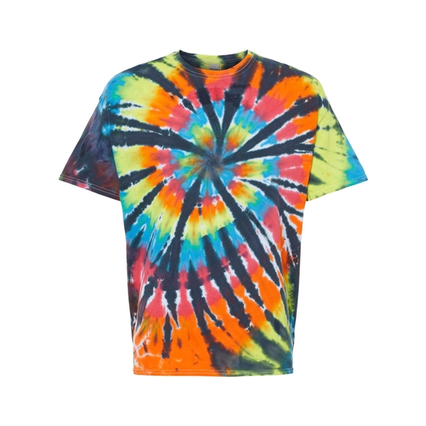 Dyenomite Rainbow Cut-Spiral Tie-Dyed T-Shirt - Dyenomite Rainbow Cut-Spiral Tie-Dyed T-Shirt - Image 10 of 12