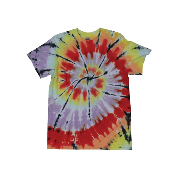 Dyenomite Rainbow Cut-Spiral Tie-Dyed T-Shirt - Dyenomite Rainbow Cut-Spiral Tie-Dyed T-Shirt - Image 5 of 12
