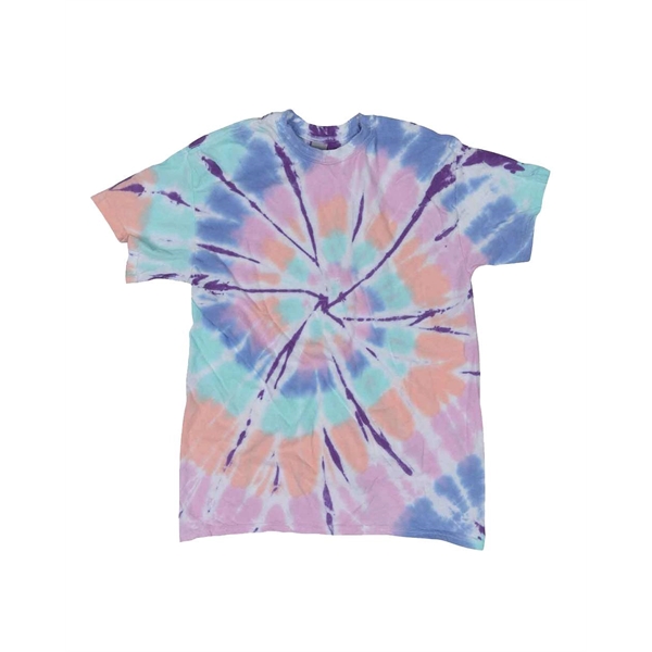Dyenomite Rainbow Cut-Spiral Tie-Dyed T-Shirt - Dyenomite Rainbow Cut-Spiral Tie-Dyed T-Shirt - Image 7 of 12