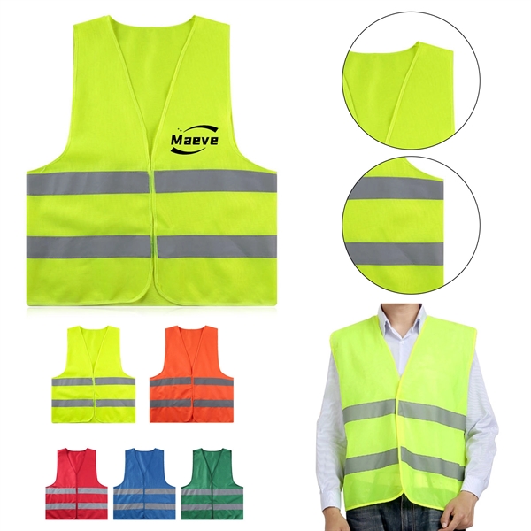 High Visibility Reflective Safety Neon Yellow Green Vest - High Visibility Reflective Safety Neon Yellow Green Vest - Image 0 of 1