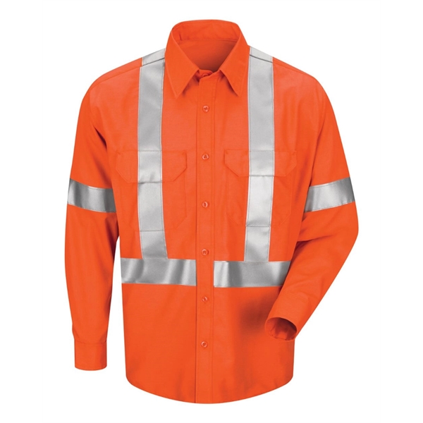 Red Kap Men's Long Sleeve Poplin Dress Shirt With CSA Com... - Red Kap Men's Long Sleeve Poplin Dress Shirt With CSA Com... - Image 1 of 2