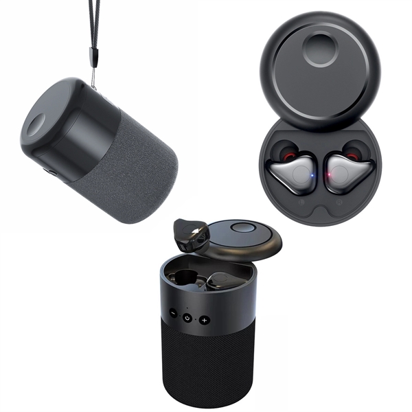 2 In 1 Portable Speakers Bluetooth Wireless Earbuds - 2 In 1 Portable Speakers Bluetooth Wireless Earbuds - Image 6 of 6
