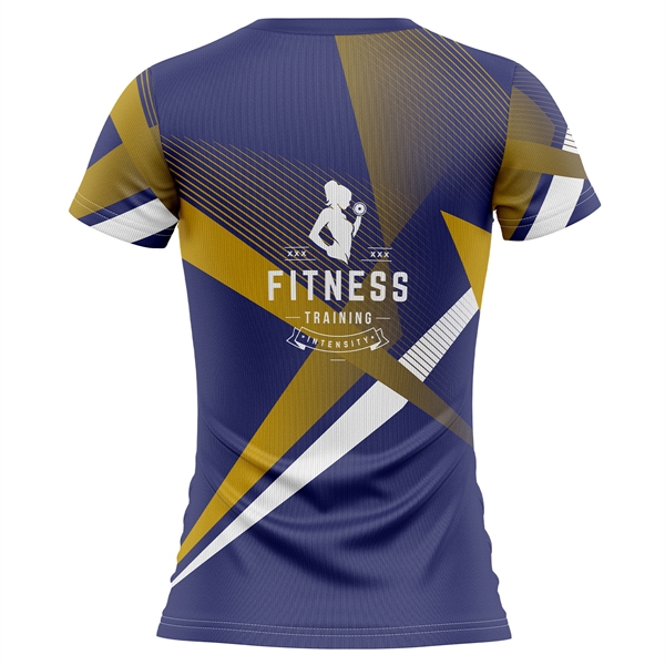Women's 150 GSM Flashed V Fabric Short Sleeve V-Neck T-Shirt - Women's 150 GSM Flashed V Fabric Short Sleeve V-Neck T-Shirt - Image 1 of 3