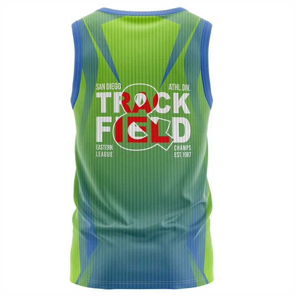 Unisex 150 GSM Flashed V Fabric Performance Sublimation Tank - Unisex 150 GSM Flashed V Fabric Performance Sublimation Tank - Image 1 of 3