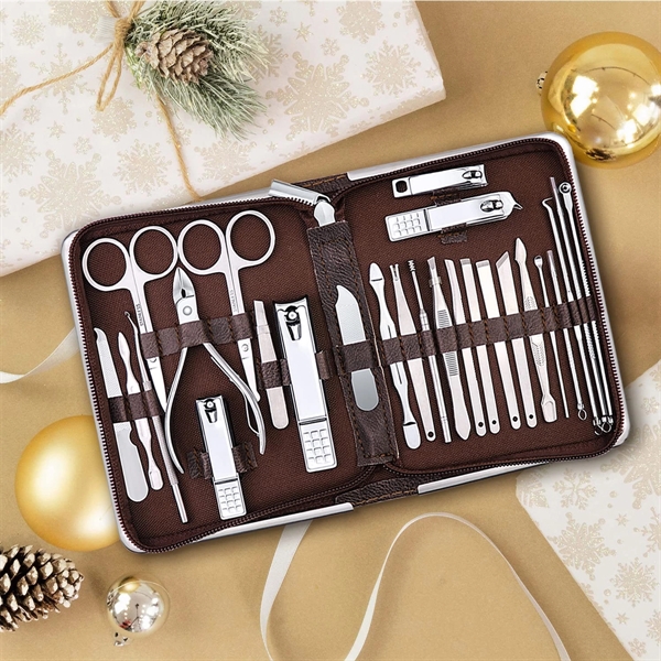 26 Pieces Manicure Kit Professional Nail Clippers - 26 Pieces Manicure Kit Professional Nail Clippers - Image 1 of 6