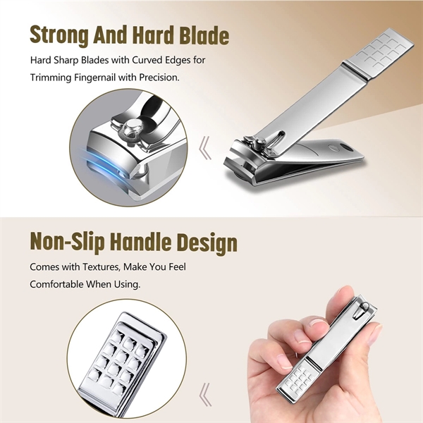 26 Pieces Manicure Kit Professional Nail Clippers - 26 Pieces Manicure Kit Professional Nail Clippers - Image 3 of 6