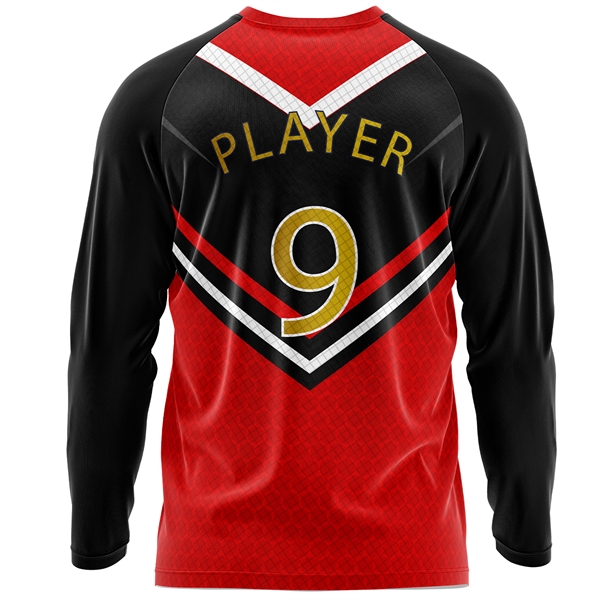 Unisex 125 GSM Woven Roving Long Sleeve Sublimation T-Shirt - Unisex 125 GSM Woven Roving Long Sleeve Sublimation T-Shirt - Image 1 of 3