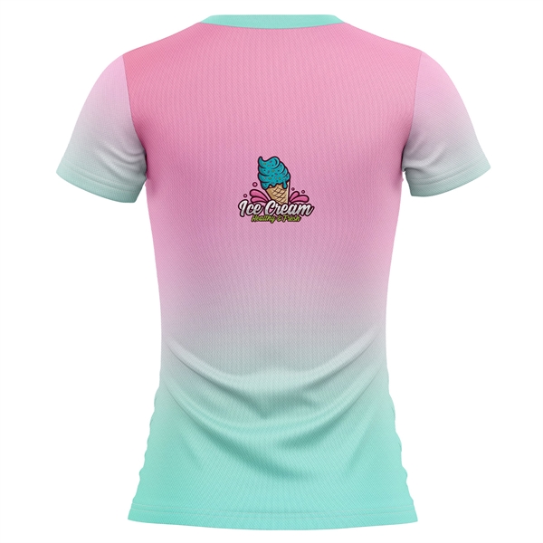 Women's 125 GSM Woven Roving Performance  V-Neck T-Shirt - Women's 125 GSM Woven Roving Performance  V-Neck T-Shirt - Image 1 of 3
