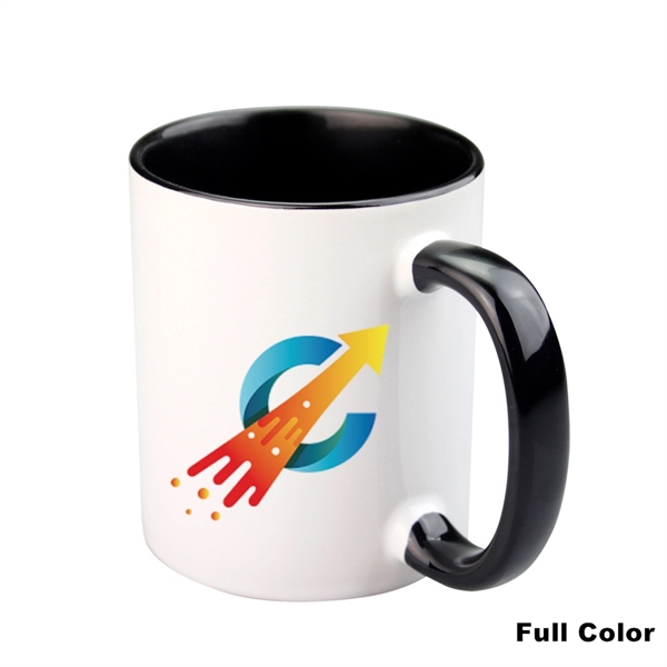 12 OZ Ceramic Sublimation Mug With Inner Color And Handle - 12 OZ Ceramic Sublimation Mug With Inner Color And Handle - Image 1 of 30