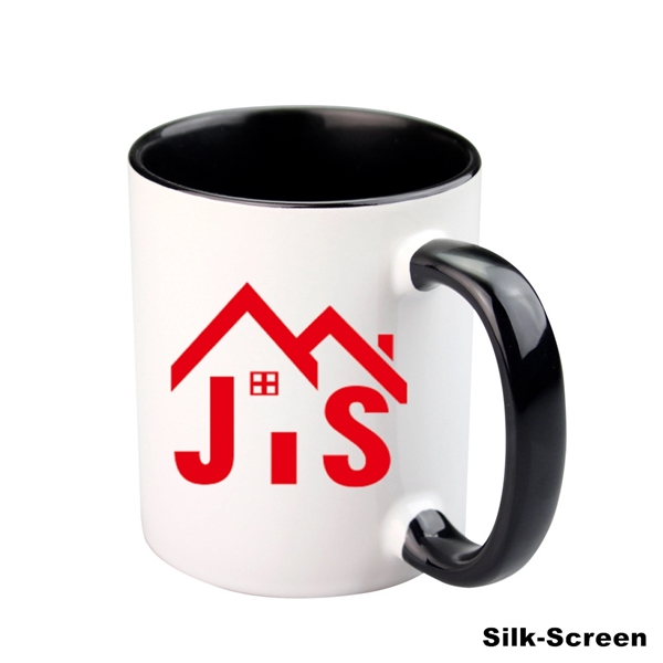 12 OZ Ceramic Sublimation Mug With Inner Color And Handle - 12 OZ Ceramic Sublimation Mug With Inner Color And Handle - Image 2 of 30
