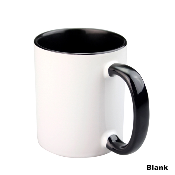 12 OZ Ceramic Sublimation Mug With Inner Color And Handle - 12 OZ Ceramic Sublimation Mug With Inner Color And Handle - Image 3 of 30