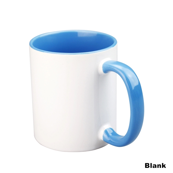 12 OZ Ceramic Sublimation Mug With Inner Color And Handle - 12 OZ Ceramic Sublimation Mug With Inner Color And Handle - Image 6 of 30