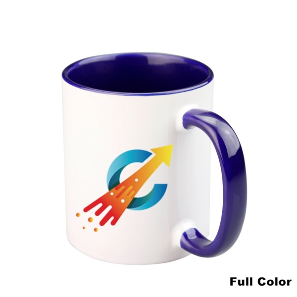 12 OZ Ceramic Sublimation Mug With Inner Color And Handle - 12 OZ Ceramic Sublimation Mug With Inner Color And Handle - Image 7 of 30