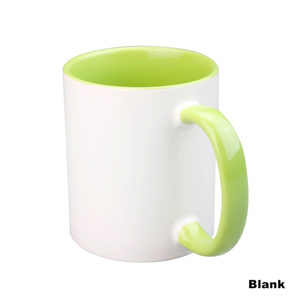 12 OZ Ceramic Sublimation Mug With Inner Color And Handle - 12 OZ Ceramic Sublimation Mug With Inner Color And Handle - Image 15 of 30