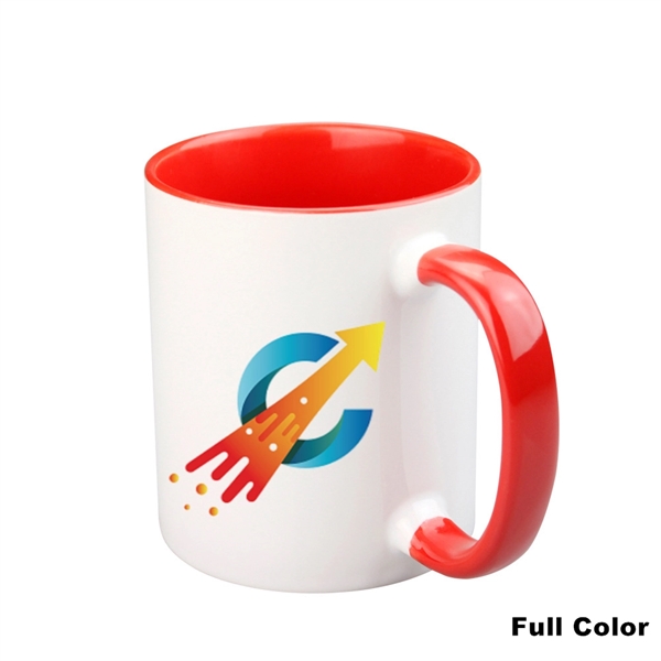 12 OZ Ceramic Sublimation Mug With Inner Color And Handle - 12 OZ Ceramic Sublimation Mug With Inner Color And Handle - Image 25 of 30