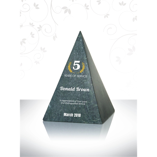 Marble Sculpted Pyramid Award - Marble Sculpted Pyramid Award - Image 0 of 1
