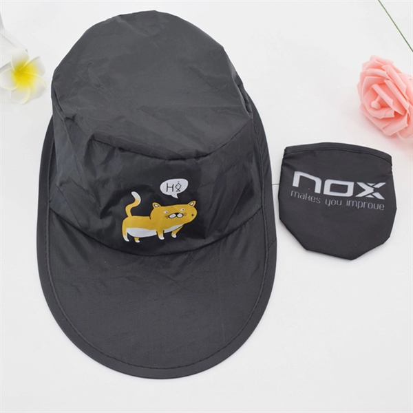 Collapsible Foldable Baseball Hat Or Cap with Pouch - Collapsible Foldable Baseball Hat Or Cap with Pouch - Image 2 of 10