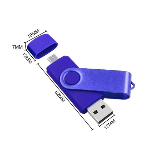 2-in-1 OTG USB Drive 64GB - 2-in-1 OTG USB Drive 64GB - Image 1 of 10