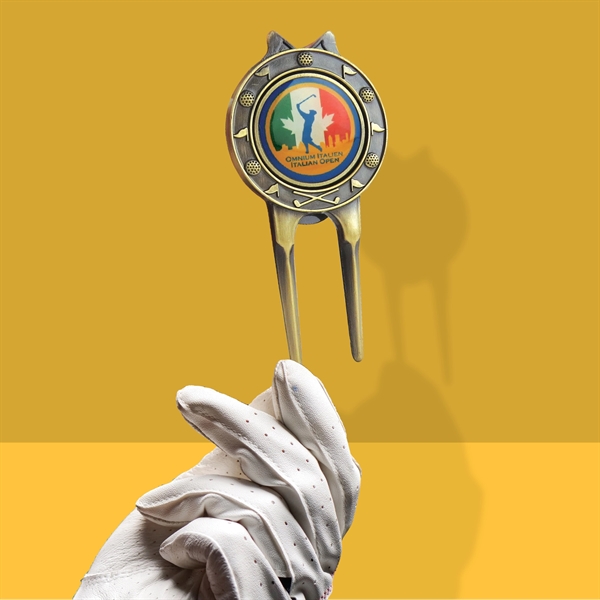 Ridged Golf Divot Tool (photoart) - Ridged Golf Divot Tool (photoart) - Image 0 of 4