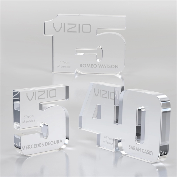 Anniversary Freestanding Award, Clear - Anniversary Freestanding Award, Clear - Image 0 of 24