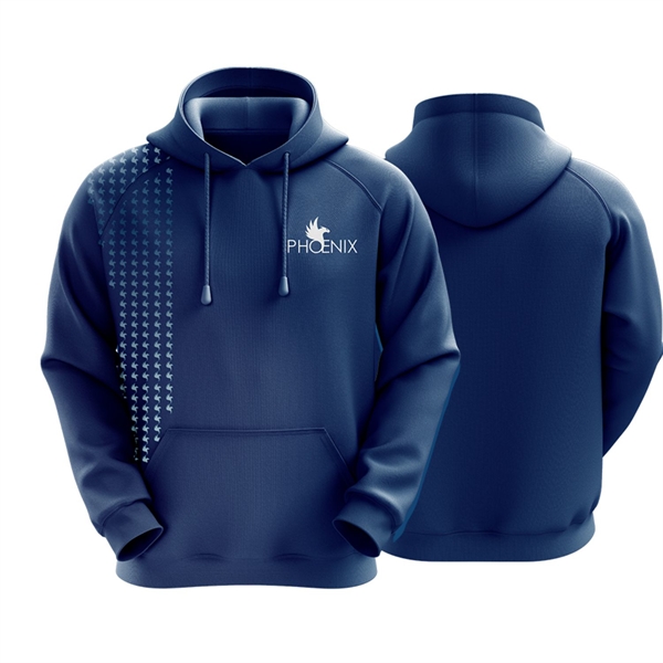 Youth 310 GSM Interlock Fleece Sublimation Pullover Hoodies - Youth 310 GSM Interlock Fleece Sublimation Pullover Hoodies - Image 2 of 5