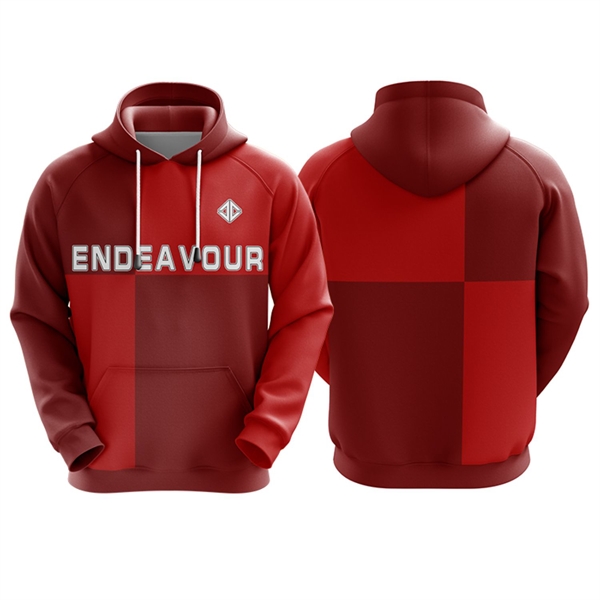 Youth 310 GSM Interlock Fleece Sublimation Pullover Hoodies - Youth 310 GSM Interlock Fleece Sublimation Pullover Hoodies - Image 4 of 5