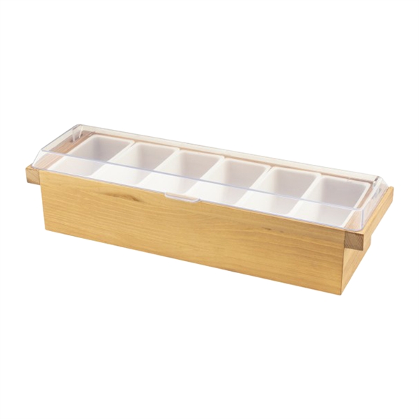 Wooden Condiment Caddy - Wooden Condiment Caddy - Image 3 of 5