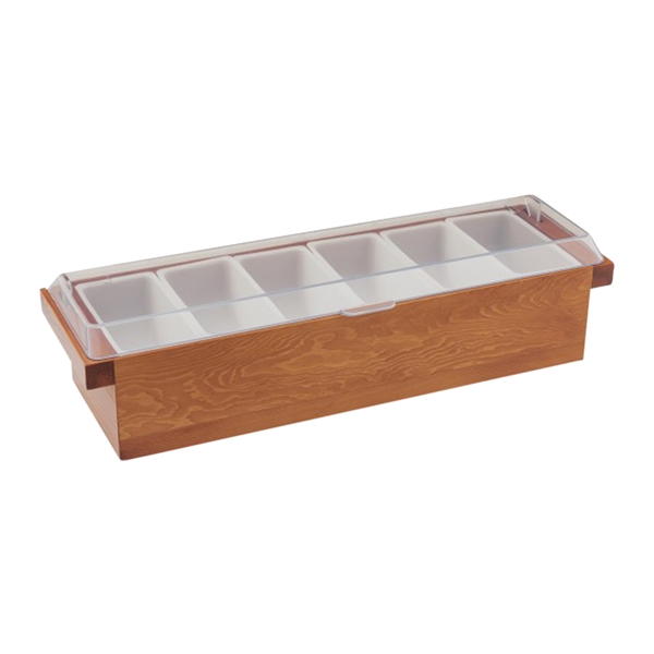 Wooden Condiment Caddy - Wooden Condiment Caddy - Image 5 of 5