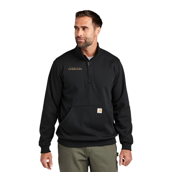 Carhartt® Midweight 1/4-Zip Mock Neck Sweatshirt - Carhartt® Midweight 1/4-Zip Mock Neck Sweatshirt - Image 0 of 4